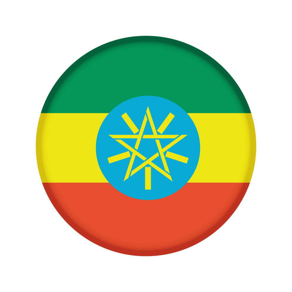 Round flag of Ethiopia png