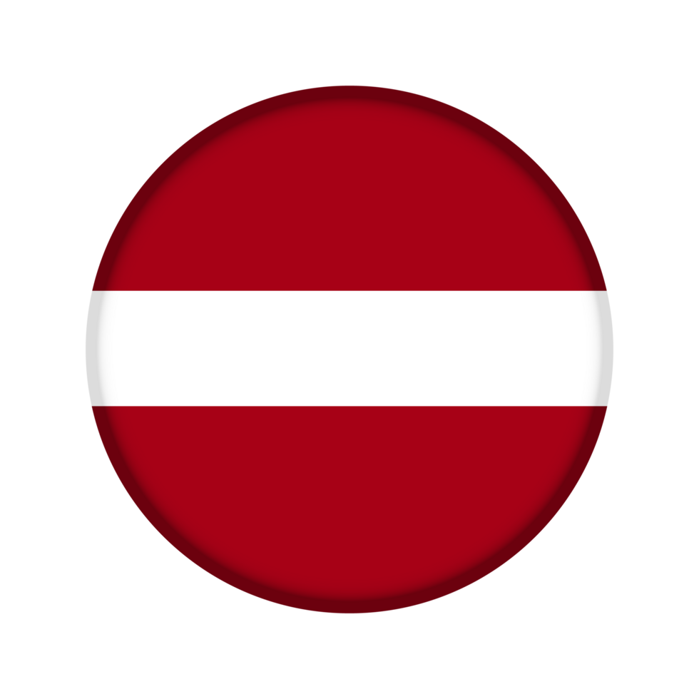 Round flag of Latvia png