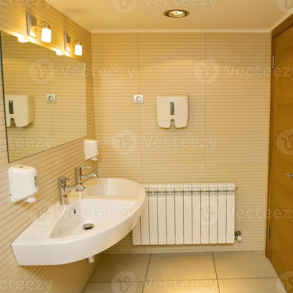 Shell for the washing of hands in the interior photo