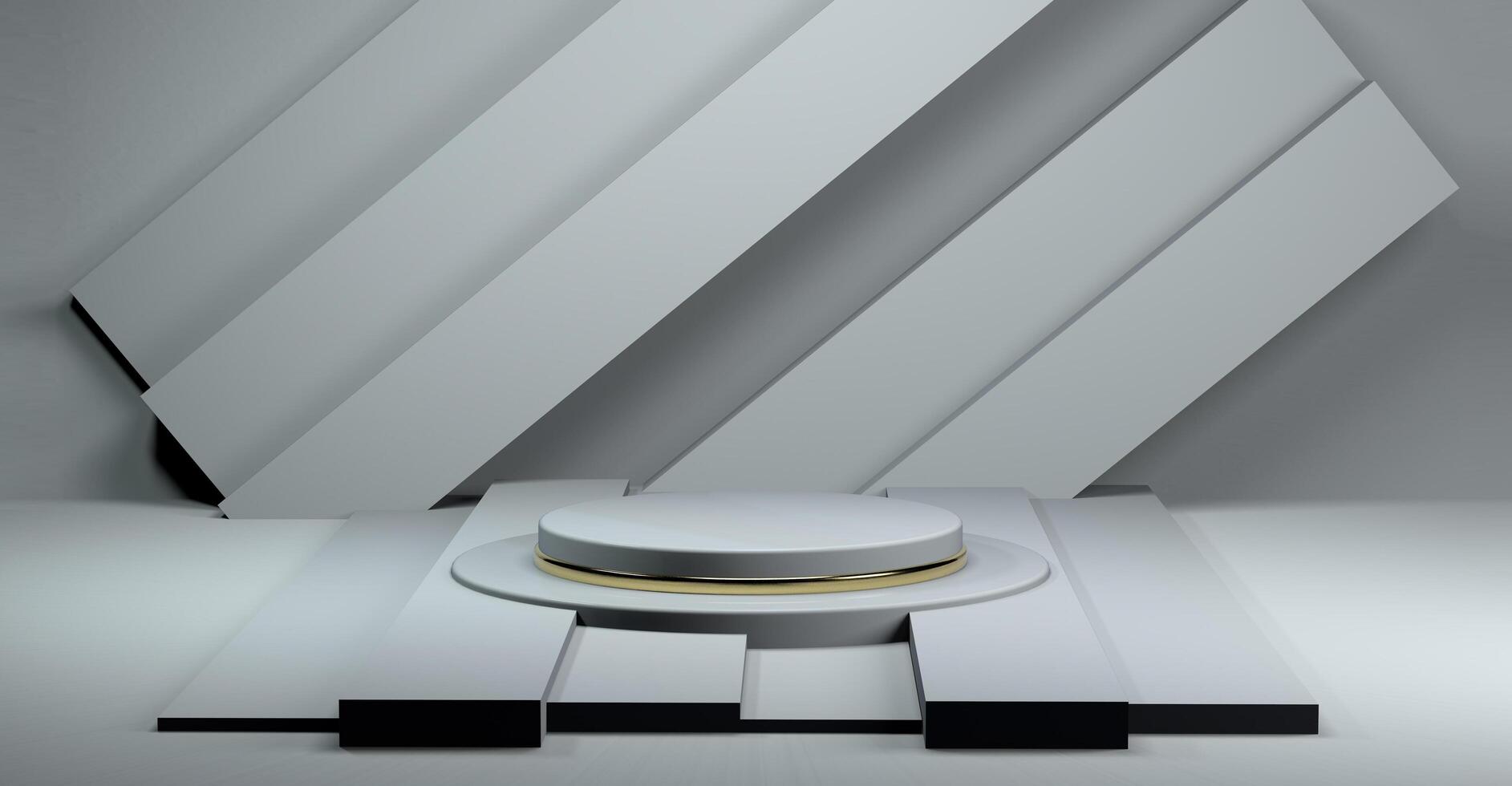 3D podium with Background for product display photo