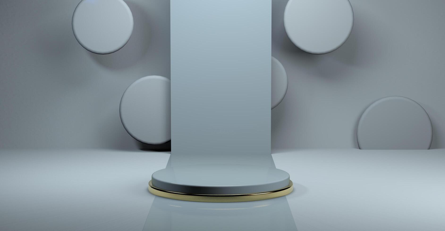 3D podium with Background for product display photo
