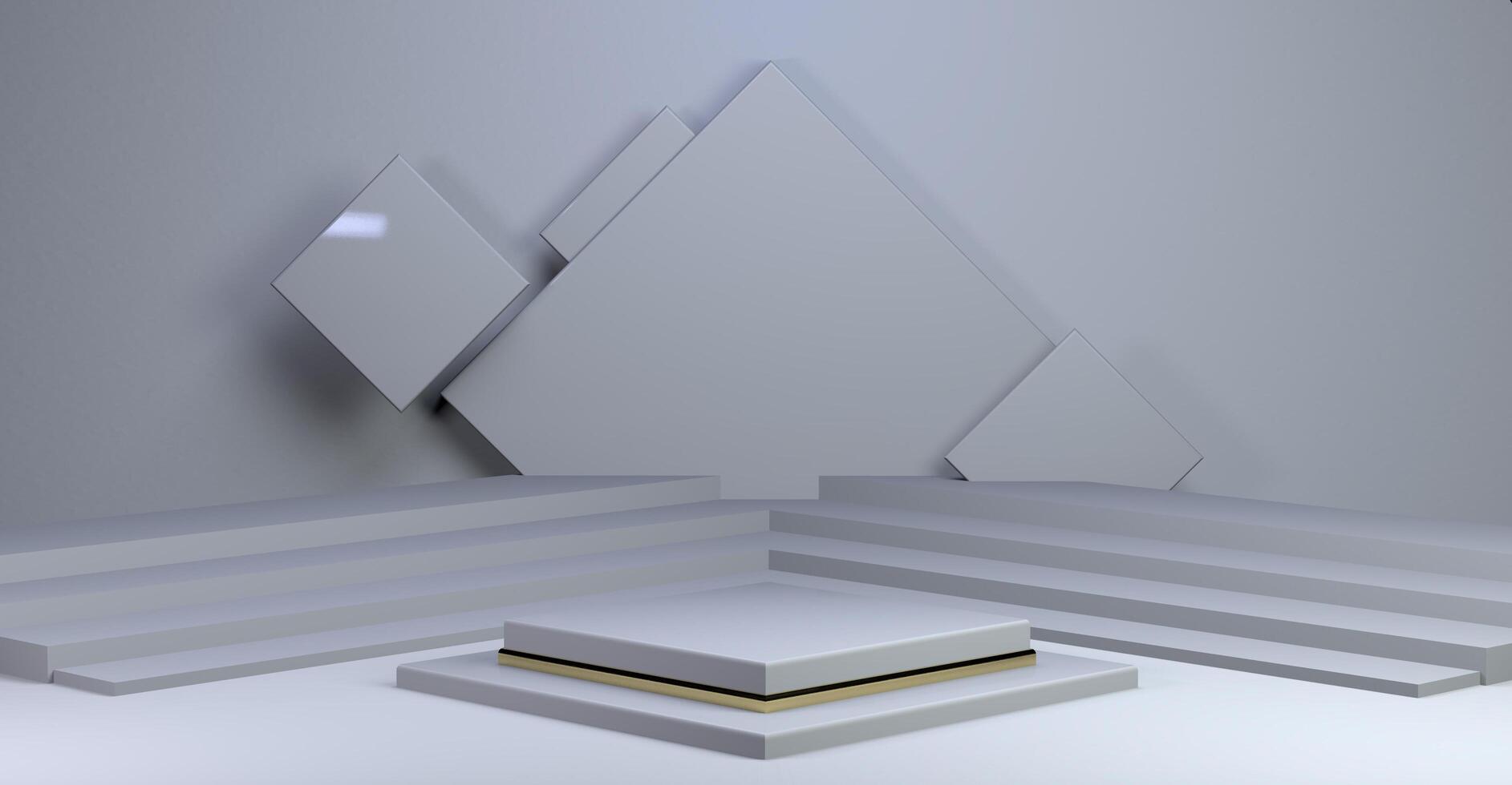 3D podium with Background for product display photo
