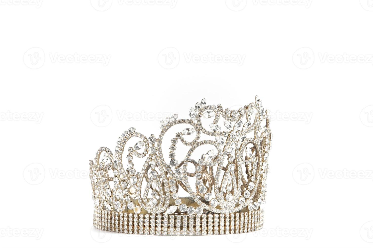 Crown or tiara isolated on a white background photo