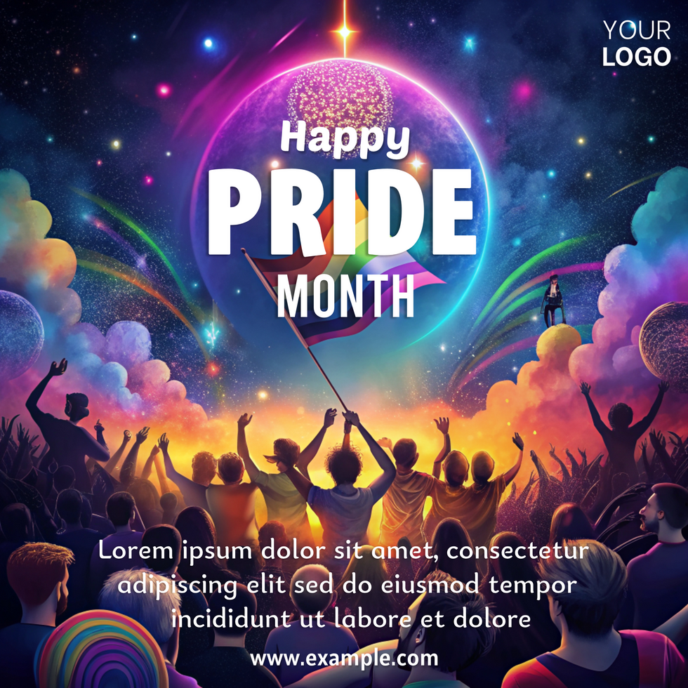 The poster is designed to convey a sense of unity and celebration psd