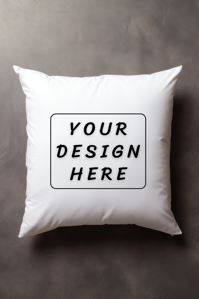 White Pillow mockup on dark background psd
