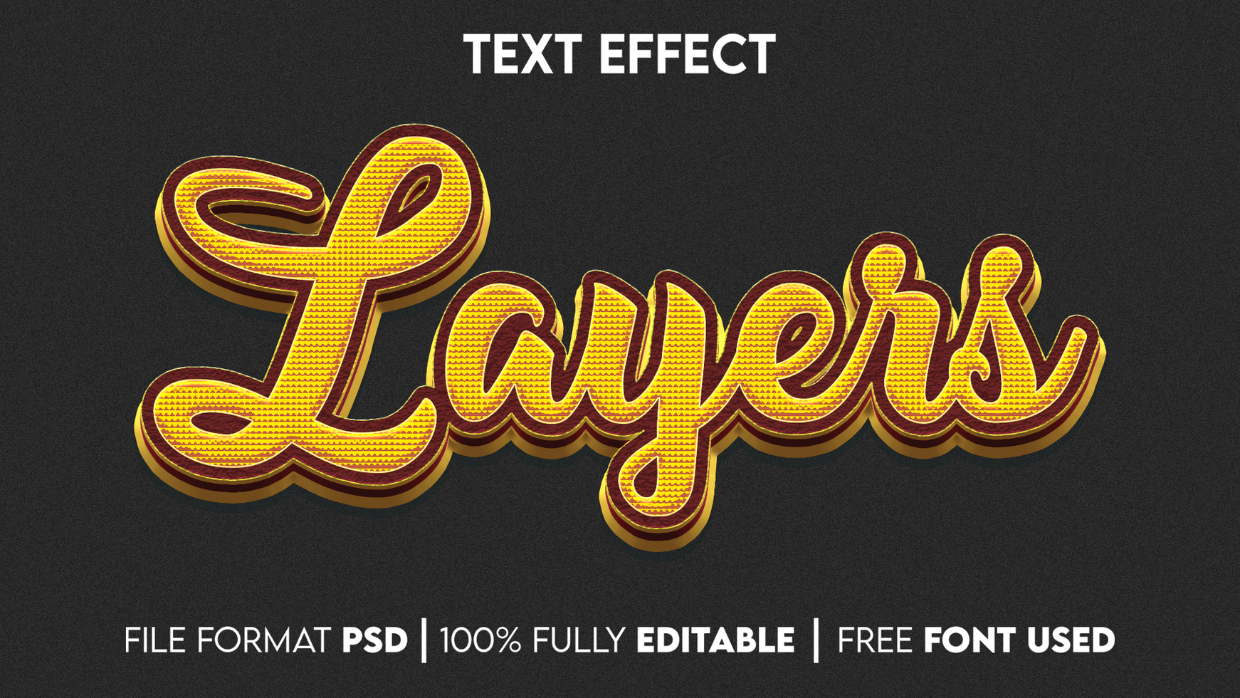 Editable Text Effect psd