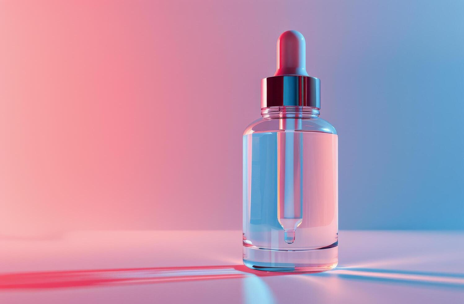 Dropper Bottle With Dropper on Table photo