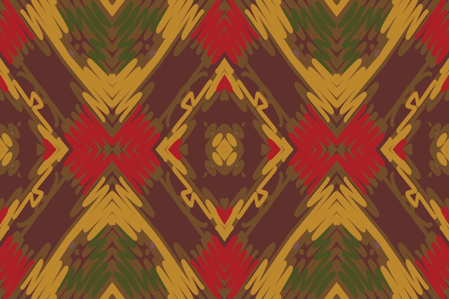 Anarkali frock design Seamless Mughal architecture Motif embroidery, Ikat embroidery Design for Print indonesian batik motif embroidery native american kurta mughal design vector