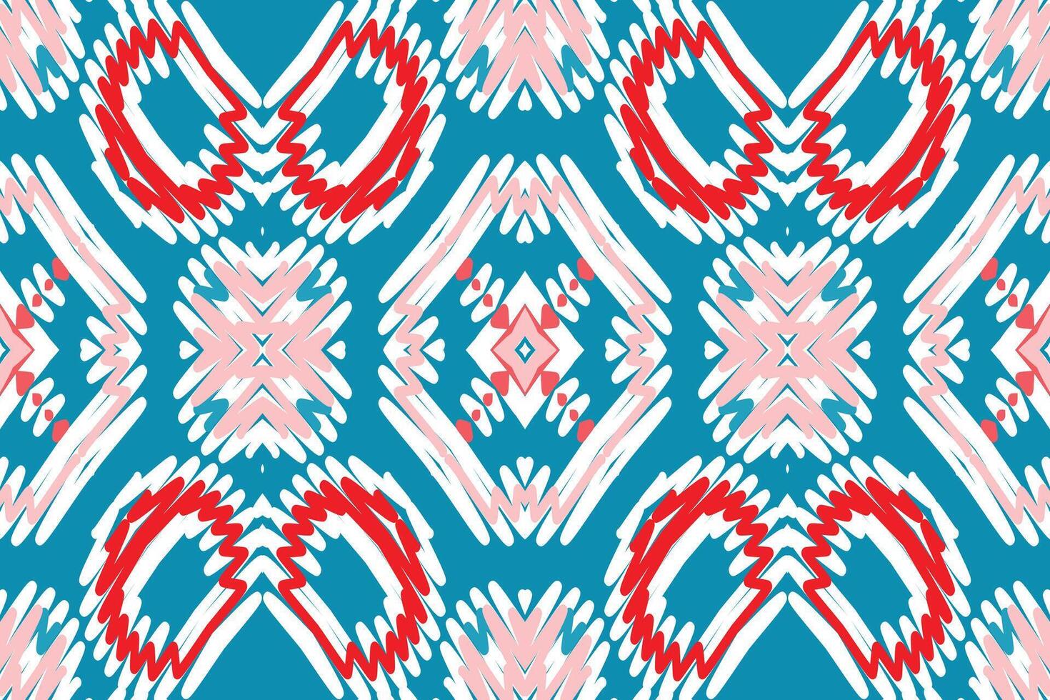 Kurta Pattern Seamless Mughal architecture Motif embroidery, Ikat embroidery Design for Print indonesian batik motif embroidery native american kurta mughal design vector