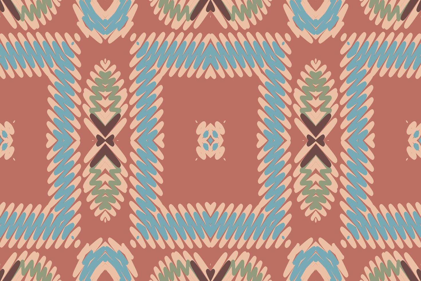 Kurta Pattern Seamless Mughal architecture Motif embroidery, Ikat embroidery Design for Print pattern vintage flower folk navajo patchwork pattern vector