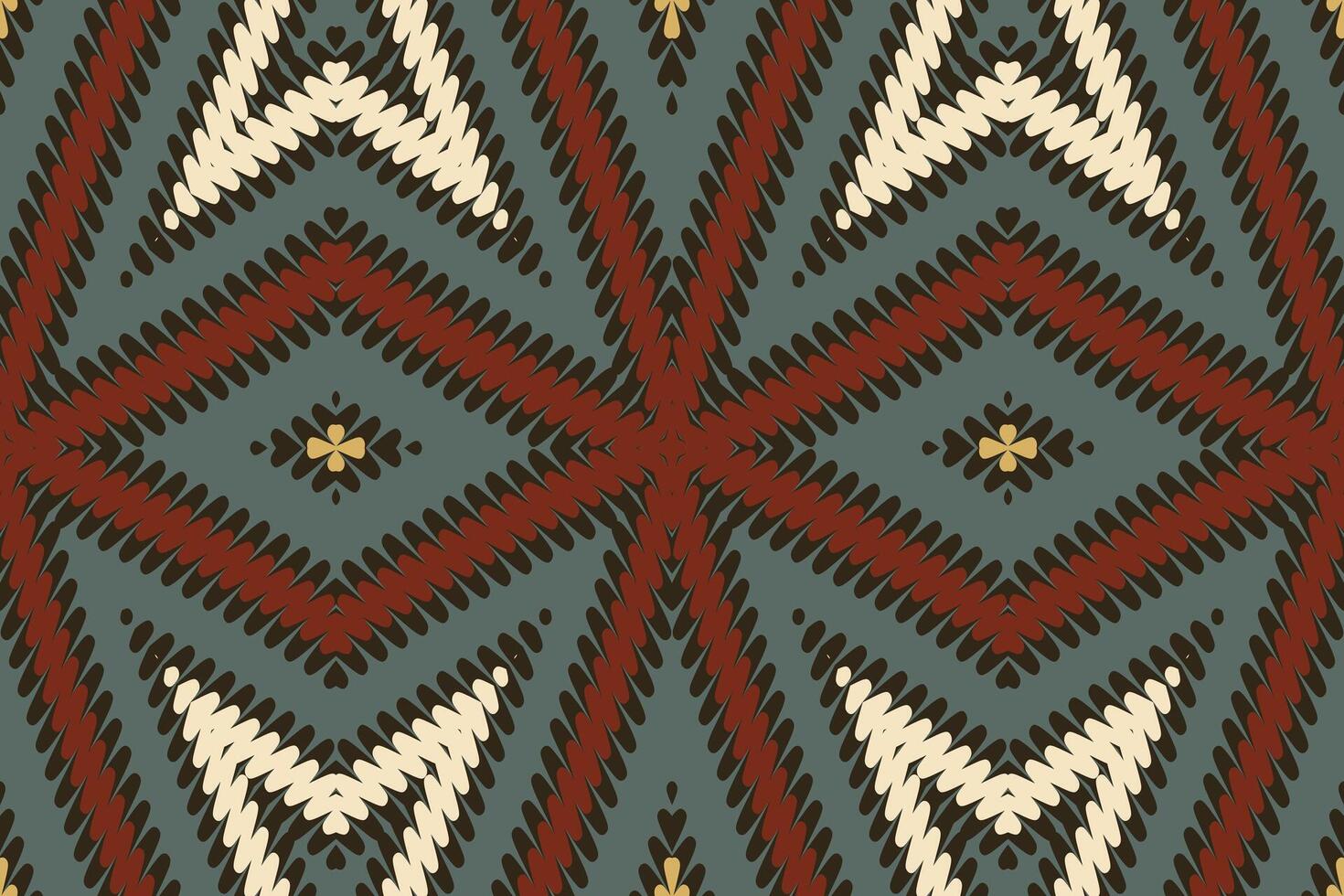 Kurta Pattern Seamless Mughal architecture Motif embroidery, Ikat embroidery Design for Print tapestry floral kimono repeat pattern lacing spanish motif vector