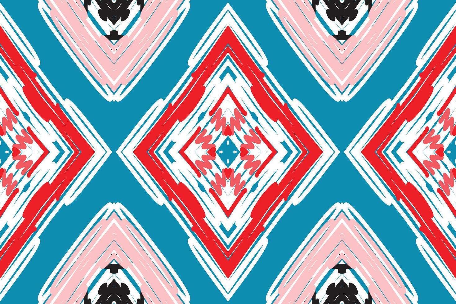 Kurta Pattern Seamless Mughal architecture Motif embroidery, Ikat embroidery Design for Print vyshyvanka placemat quilt sarong sarong beach kurtis Indian motifs vector