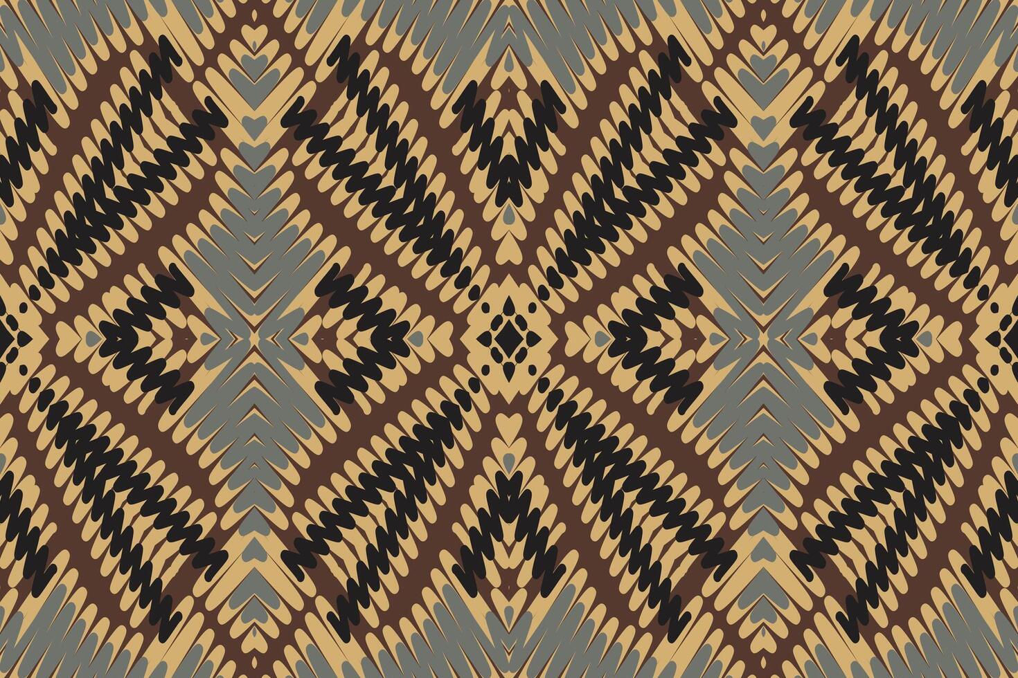 Punjabi Pattern Seamless Native American, Motif embroidery, Ikat embroidery Design for Print tie dyeing pillowcase sambal puri kurti mughal architecture vector