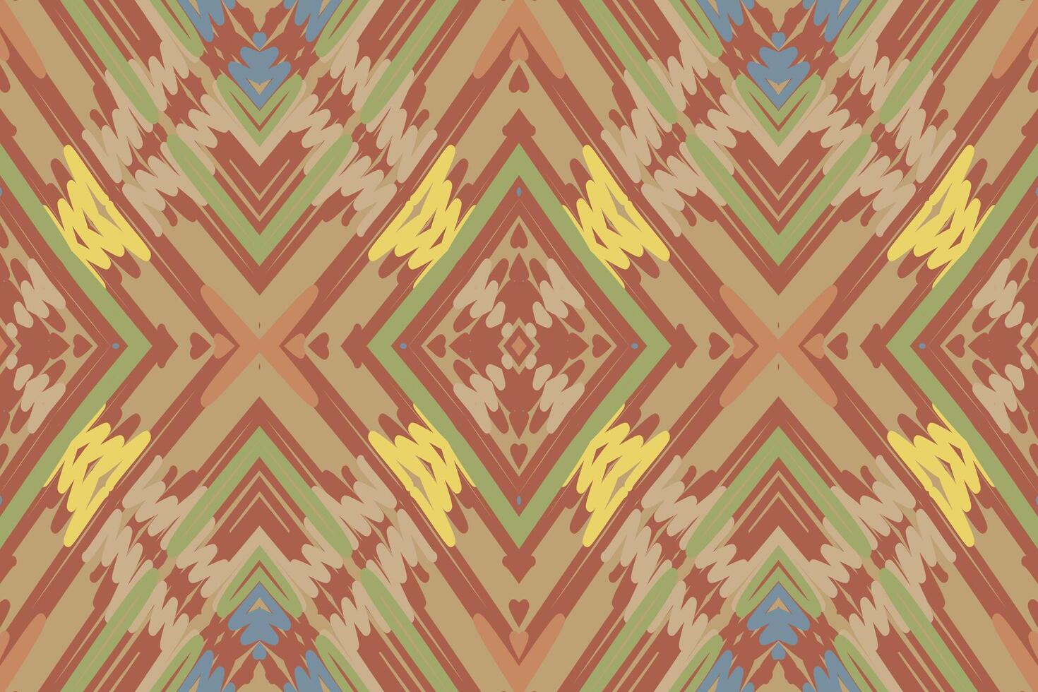 Punjabi Pattern Seamless Native American, Motif embroidery, Ikat embroidery Design for Print tapestry floral kimono repeat pattern lacing spanish motif vector