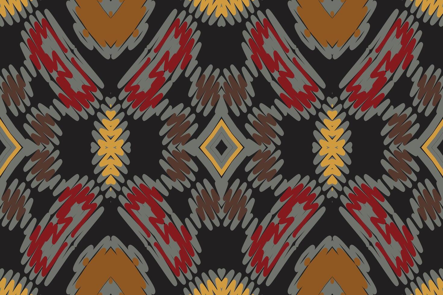 Punjabi Pattern Seamless Bandana print silk Motif embroidery, Ikat embroidery Design for Print tie dyeing pillowcase sambal puri kurti mughal architecture vector