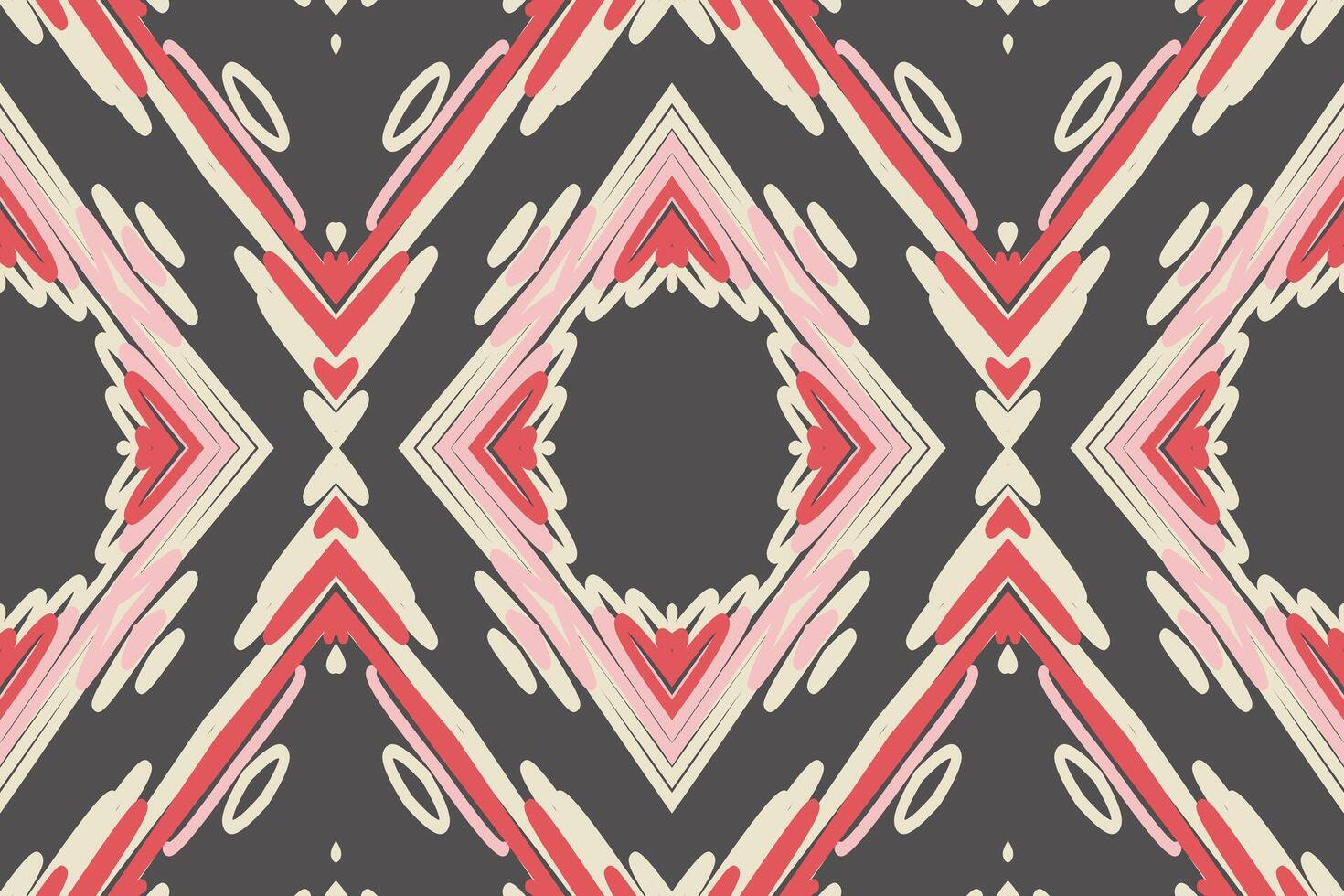 Punjabi Pattern Seamless Bandana print silk Motif embroidery, Ikat embroidery Design for Print indonesian batik motif embroidery native american kurta mughal design vector