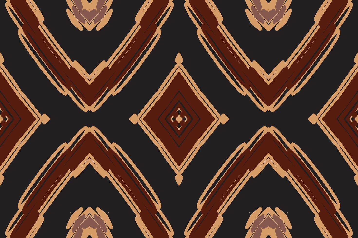 Punjabi Pattern Seamless Mughal architecture Motif embroidery, Ikat embroidery Design for Print figure tribal ink on cloth patola sari vector