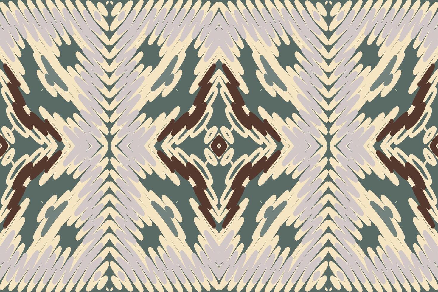 Churidar Pattern Seamless Bandana print silk Motif embroidery, Ikat embroidery Design for Print indonesian batik motif embroidery native american kurta mughal design vector