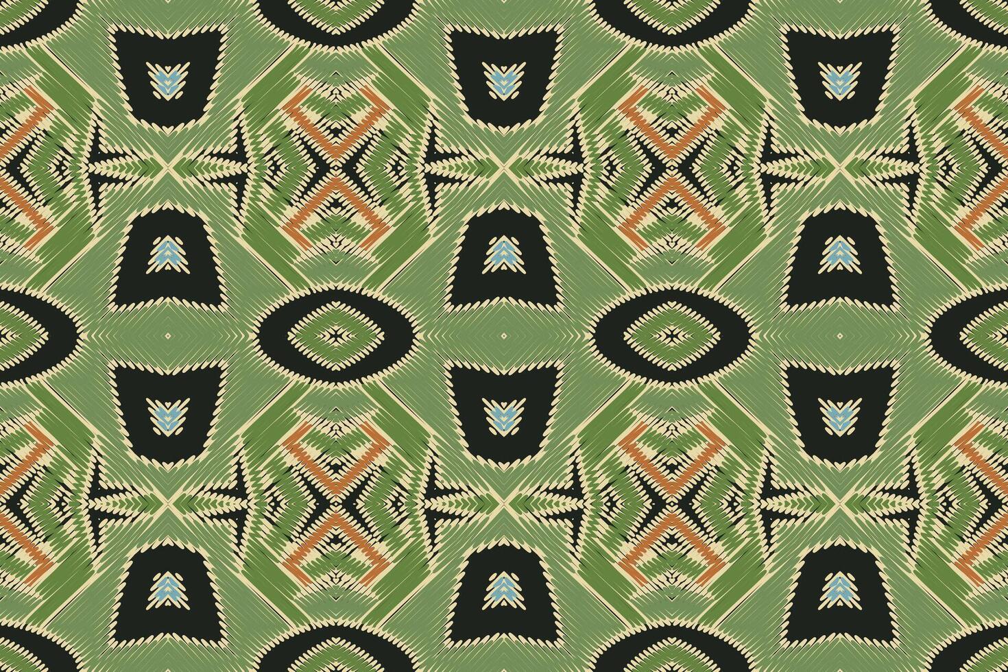 Dhoti Pattern Seamless Native American, Motif embroidery, Ikat embroidery Design for Print figure tribal ink on cloth patola sari vector