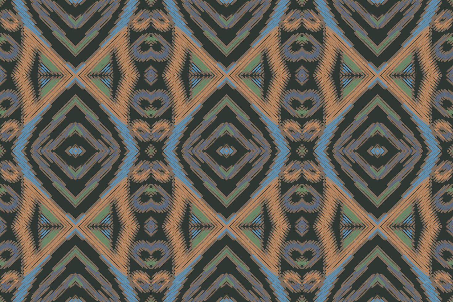 Dhoti Pattern Seamless Bandana print silk Motif embroidery, Ikat embroidery Design for Print indigenous art aboriginal art pattern floral kurti mughal border vector