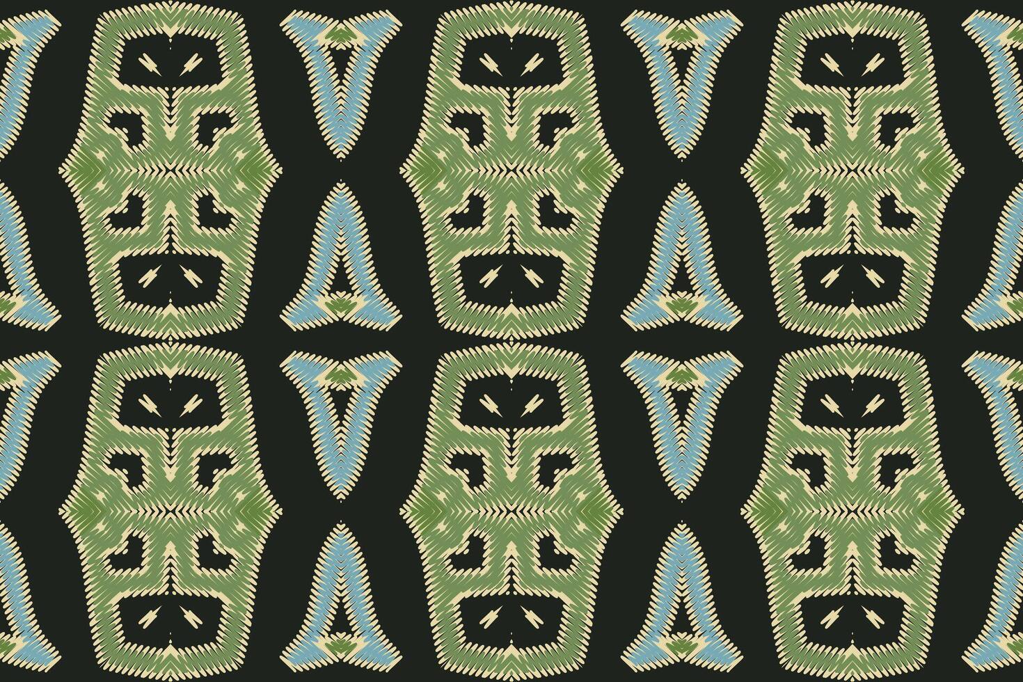 Dhoti Pattern Seamless Native American, Motif embroidery, Ikat embroidery Design for Print egyptian pattern tibetan mandala bandanna vector