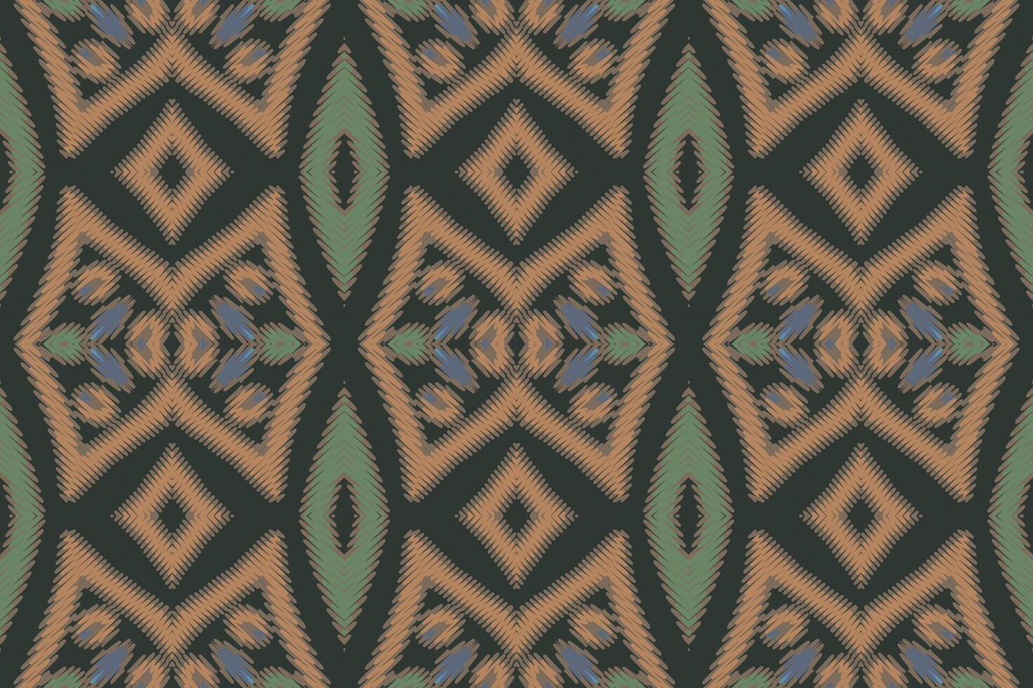 Dhoti Pattern Seamless Bandana print silk Motif embroidery, Ikat embroidery Design for Print scarf hijab pattern kerchief ikat Silk kurti model mughal patterns vector