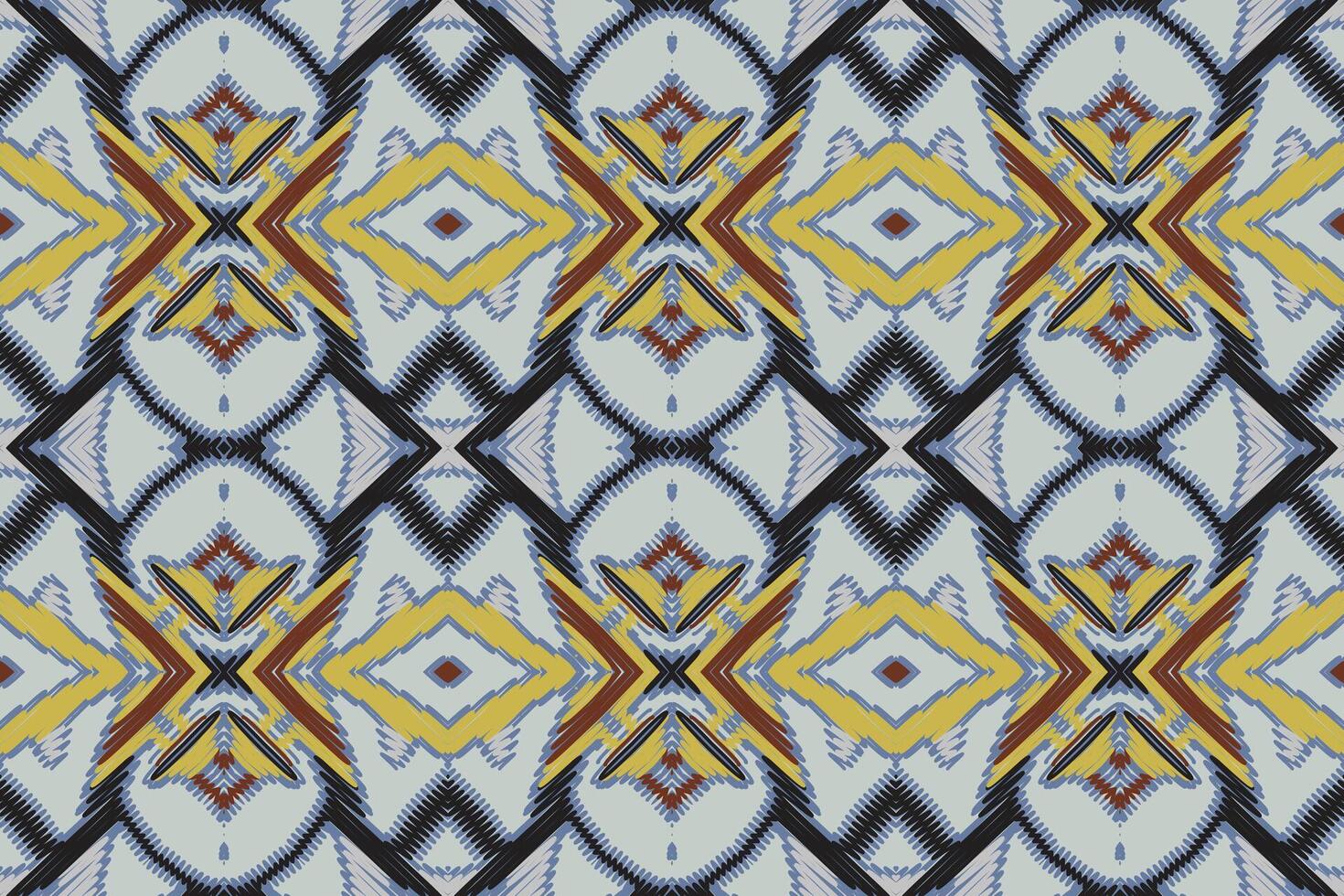 Dhoti Pattern Seamless Mughal architecture Motif embroidery, Ikat embroidery Design for Print tapestry floral kimono repeat pattern lacing spanish motif vector