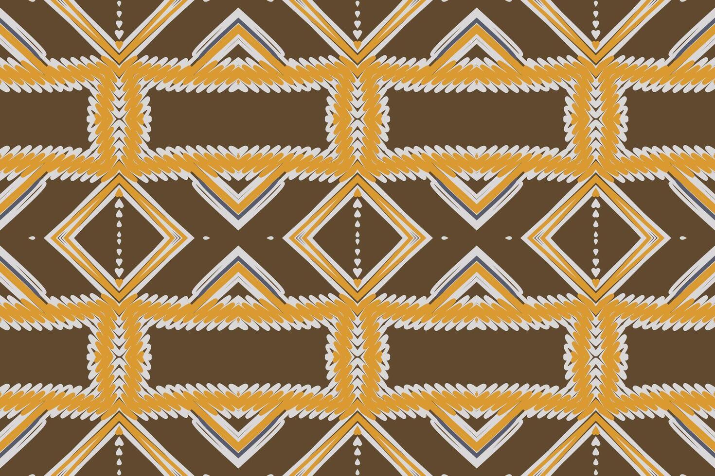 Plazo pattern Seamless Bandana print silk Motif embroidery, Ikat embroidery Design for Print pattern vintage flower folk navajo patchwork pattern vector