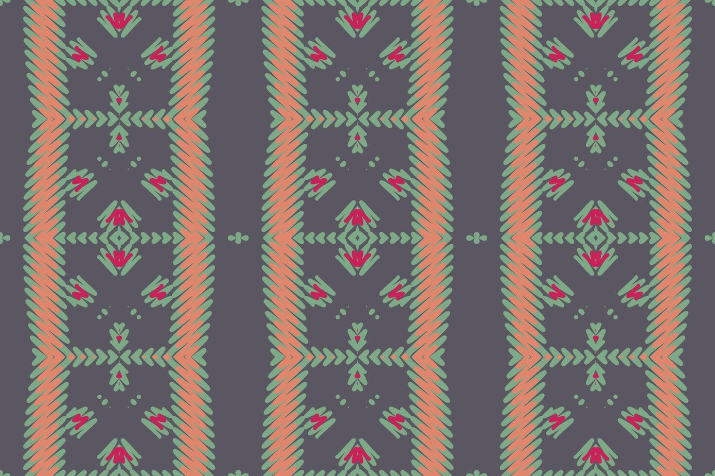 Plazo pattern Seamless Bandana print silk Motif embroidery, Ikat embroidery Design for Print indigenous art aboriginal art pattern floral kurti mughal border vector