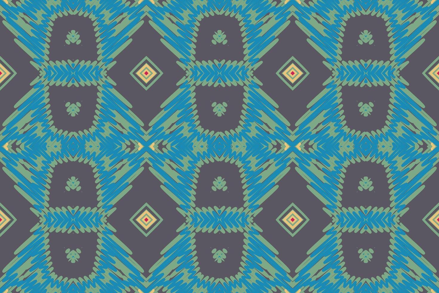 Plazo pattern Seamless Bandana print silk Motif embroidery, Ikat embroidery Design for Print tie dyeing pillowcase sambal puri kurti mughal architecture vector