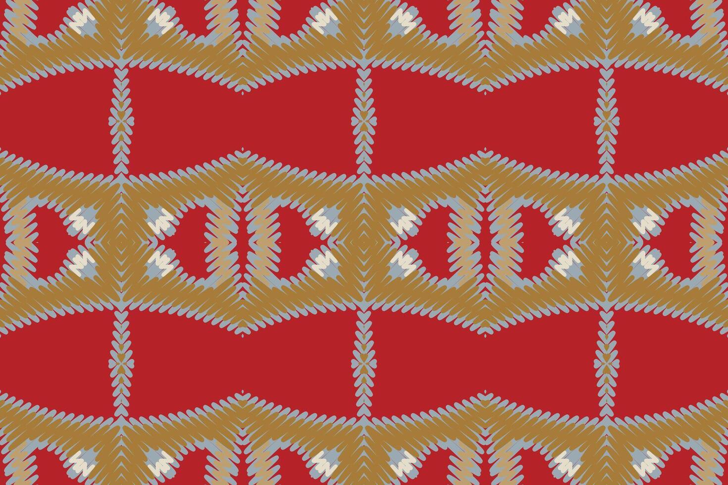 Plazo pattern Seamless Mughal architecture Motif embroidery, Ikat embroidery Design for Print endless arabesque cloth dupatta shawl bandana print silk kurta men vector