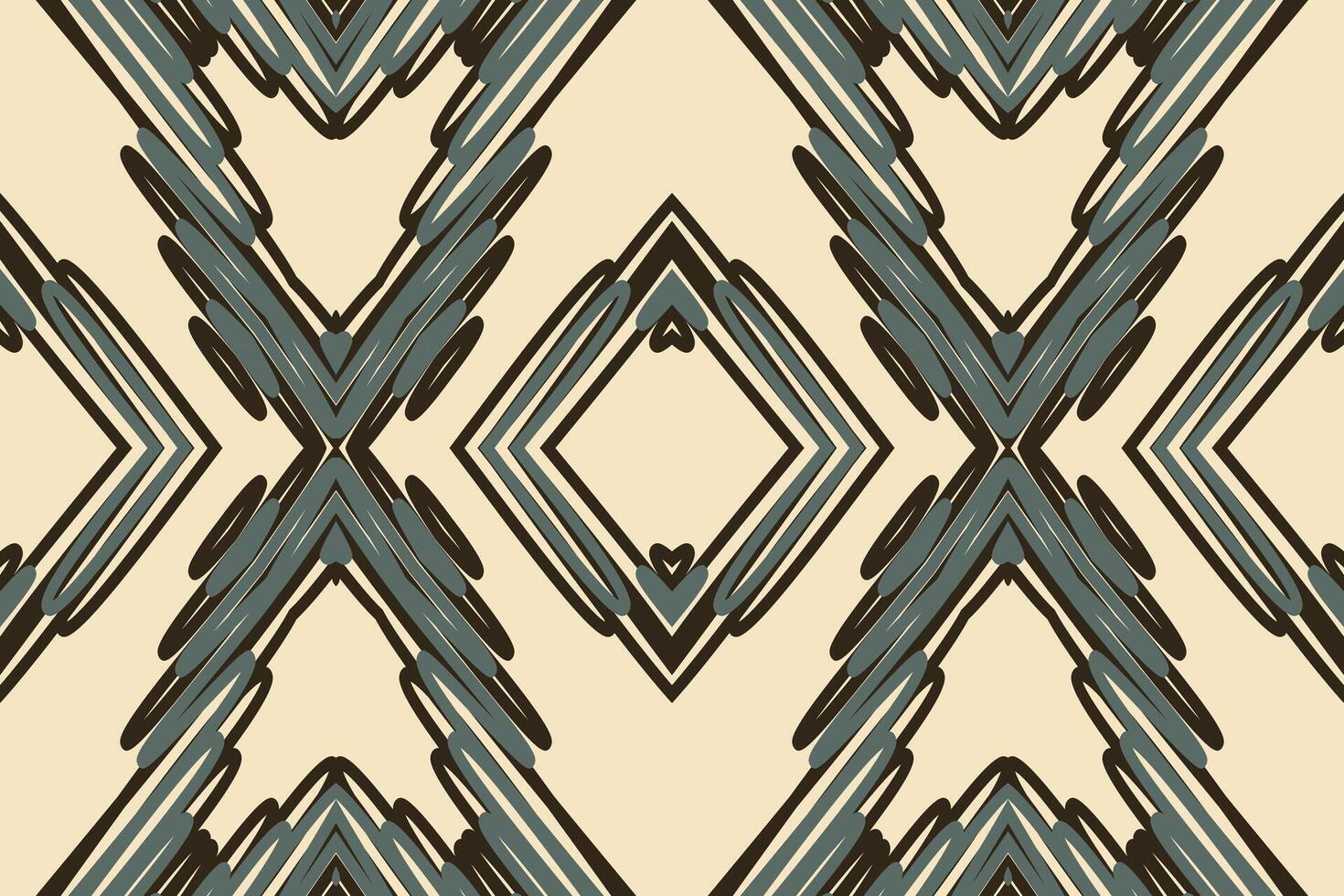 Kurti Pattern Seamless Mughal architecture Motif embroidery, Ikat embroidery Design for Print scandinavian pattern saree ethnic nativity gypsy pattern vector