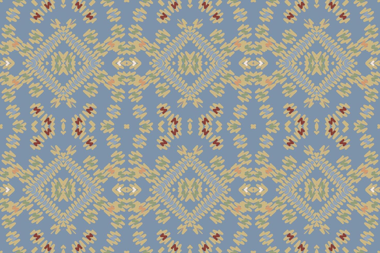Banarasi Pattern Seamless Bandana print silk Motif embroidery, Ikat embroidery Design for Print egyptian pattern tibetan mandala bandanna vector