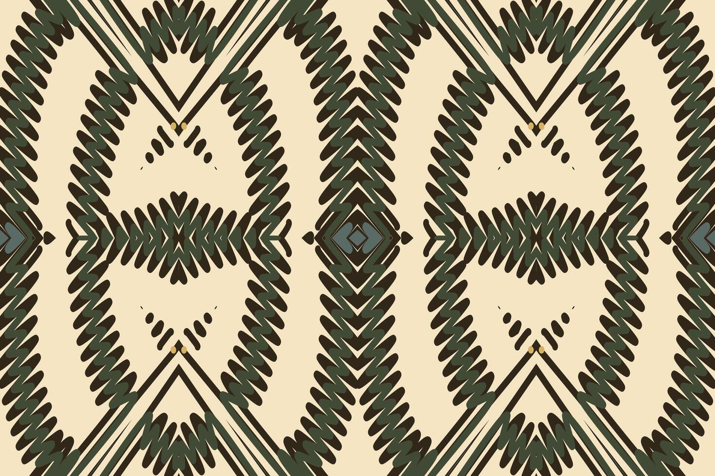 Kurti Pattern Seamless Mughal architecture Motif embroidery, Ikat embroidery Design for Print pattern vintage flower folk navajo patchwork pattern vector