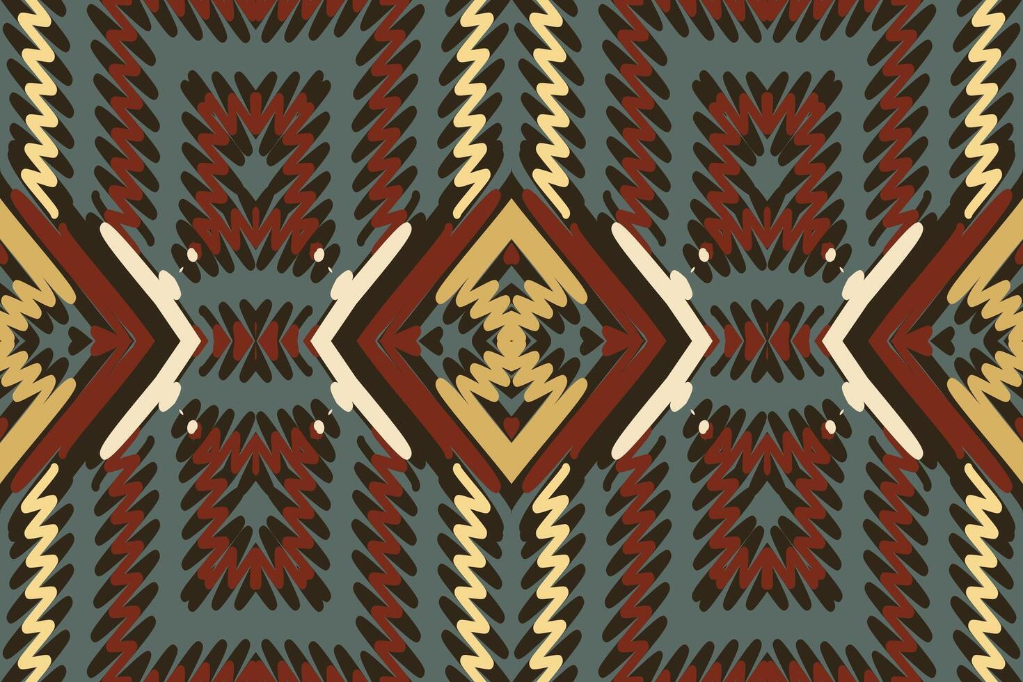 Ghagra Pattern Seamless Bandana print silk Motif embroidery, Ikat embroidery Design for Print pattern vintage flower folk navajo patchwork pattern vector