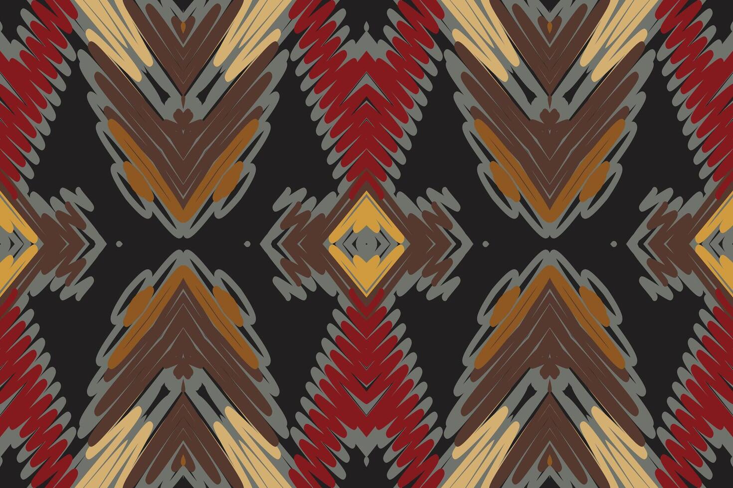 Ghagra Pattern Seamless Scandinavian pattern Motif embroidery, Ikat embroidery Design for Print indigenous art aboriginal art pattern floral kurti mughal border vector