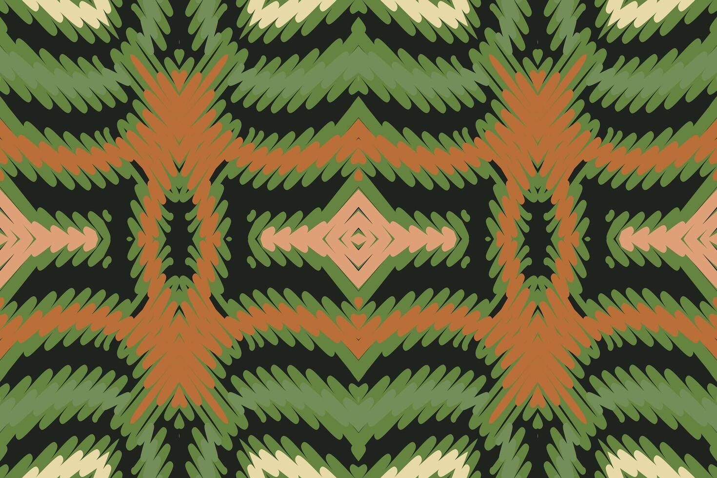 Motif folklore pattern Seamless Native American, Motif embroidery, Ikat embroidery Design for Print tapestry floral kimono repeat pattern lacing spanish motif vector