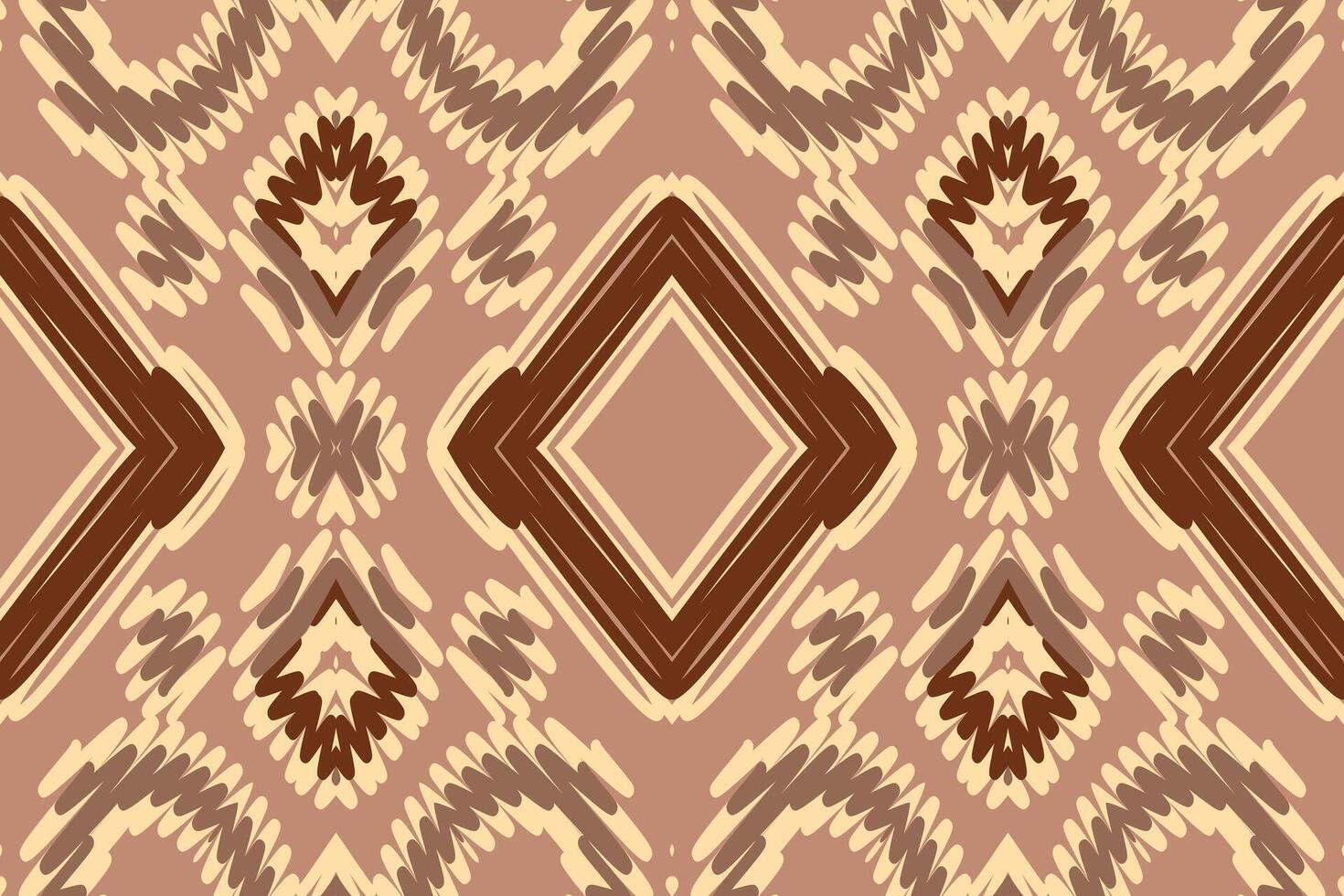 Motif folklore pattern Seamless Native American, Motif embroidery, Ikat embroidery Design for Print egyptian pattern tibetan mandala bandanna vector