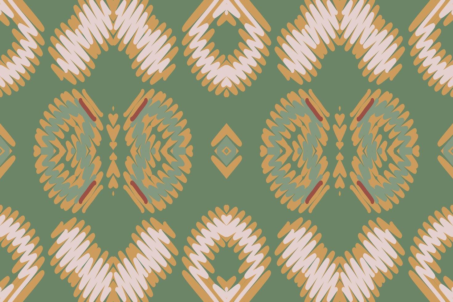 Motif folklore pattern Seamless Bandana print silk Motif embroidery, Ikat embroidery Design for Print indonesian batik motif embroidery native american kurta mughal design vector
