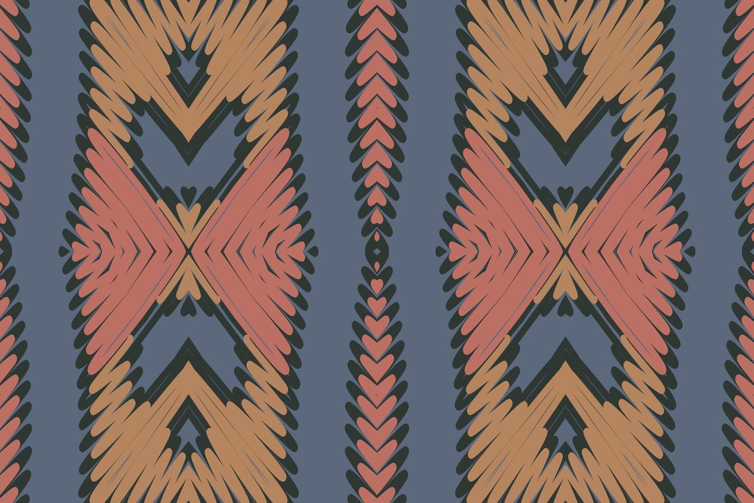 Motif folklore pattern Seamless Bandana print silk Motif embroidery, Ikat embroidery Design for Print tapestry floral kimono repeat pattern lacing spanish motif vector