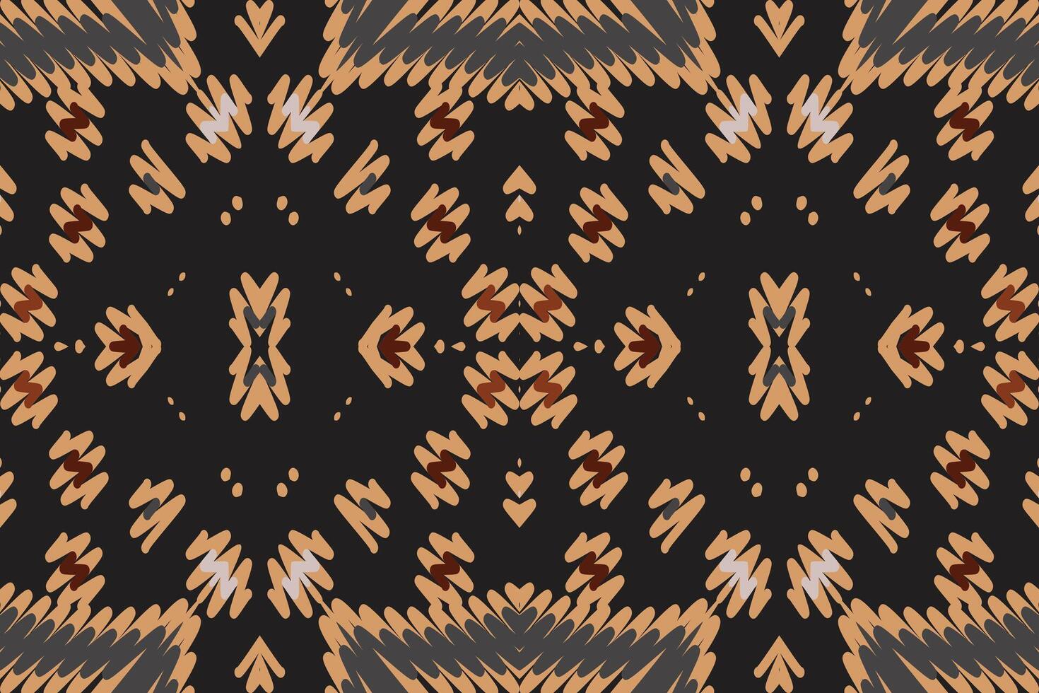 Motif folklore pattern Seamless Bandana print silk Motif embroidery, Ikat embroidery Design for Print border embroidery ancient egypt vector