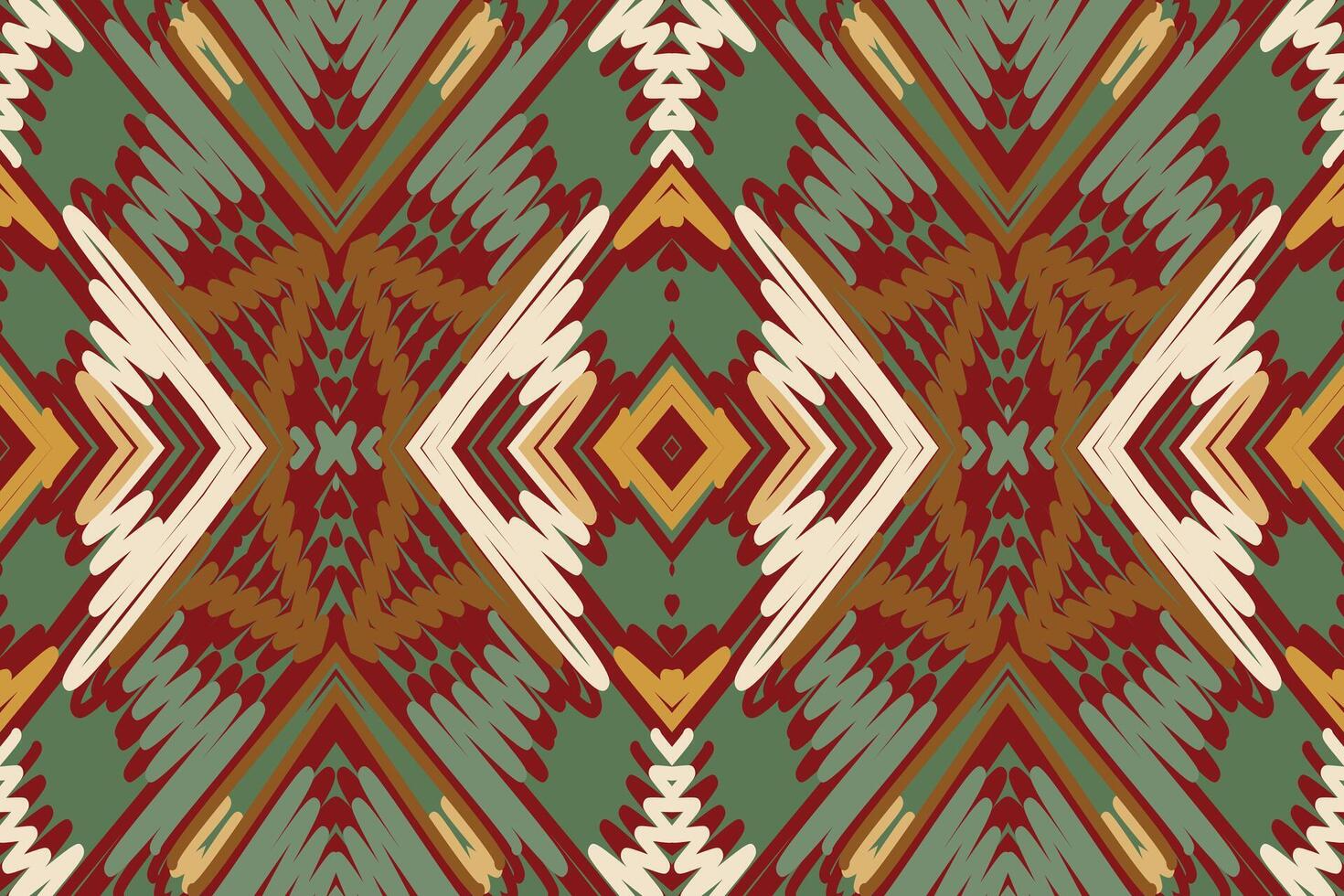 Silk fabric Patola sari Pattern Seamless Native American, Motif embroidery, Ikat embroidery Design for Print vyshyvanka placemat quilt sarong sarong beach kurtis Indian motifs vector
