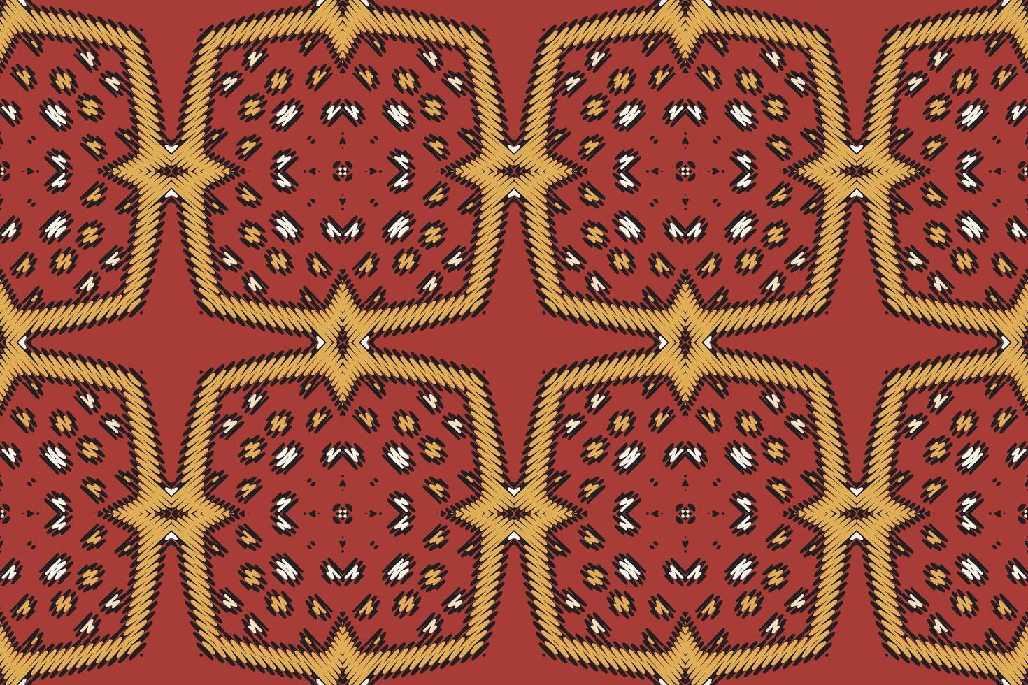 Silk fabric Patola sari Pattern Seamless Mughal architecture Motif embroidery, Ikat embroidery Design for Print indonesian batik motif embroidery native american kurta mughal design vector