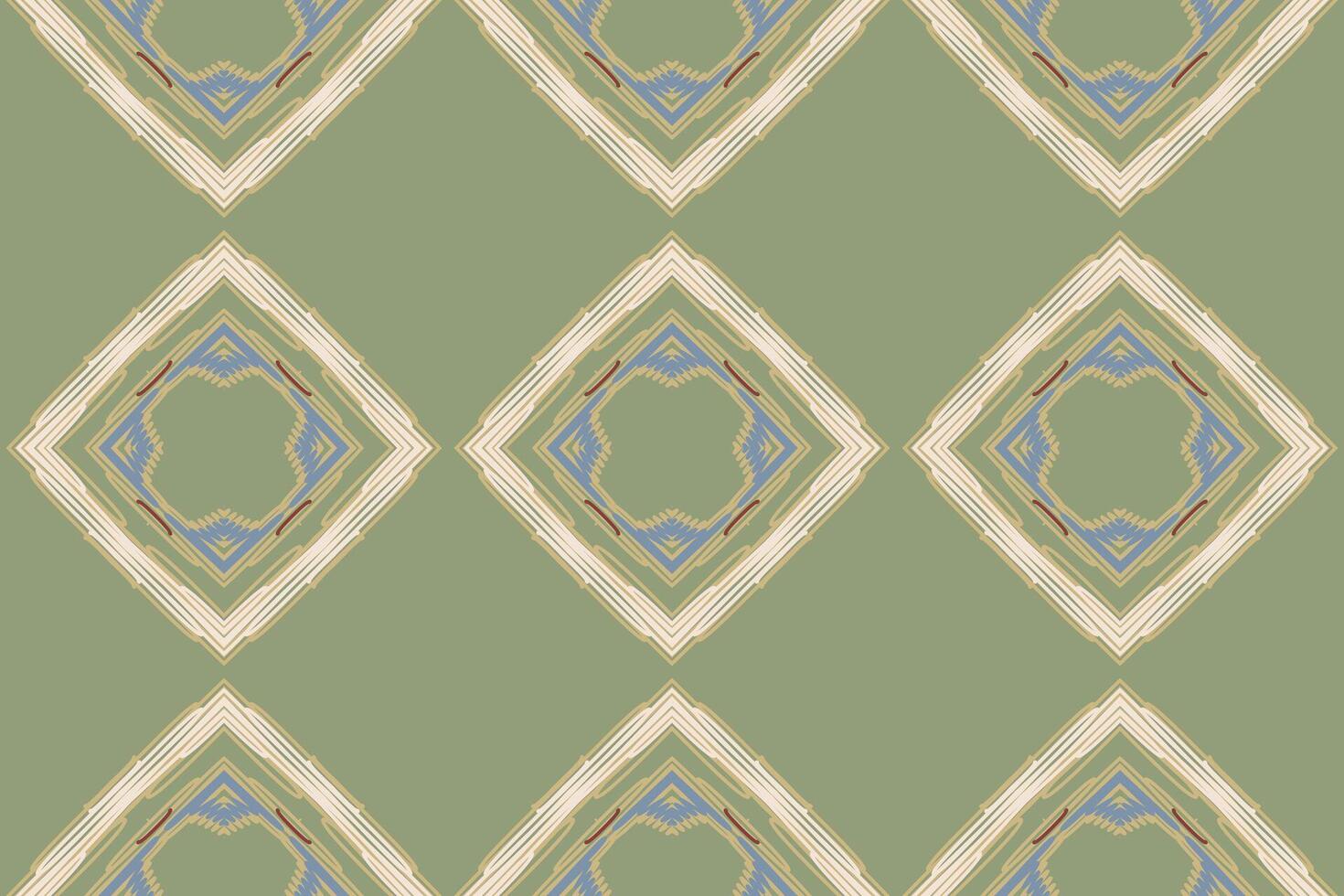 Nordic pattern Seamless Bandana print silk Motif embroidery, Ikat embroidery Design for Print indonesian batik motif embroidery native american kurta mughal design vector