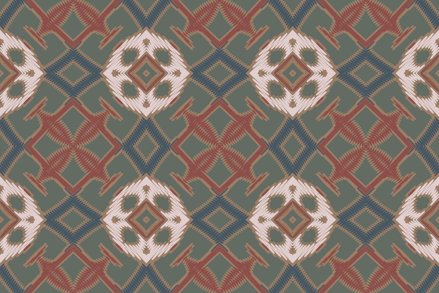 Nordic pattern Seamless Native American, Motif embroidery, Ikat embroidery Design for Print tapestry floral kimono repeat pattern lacing spanish motif vector