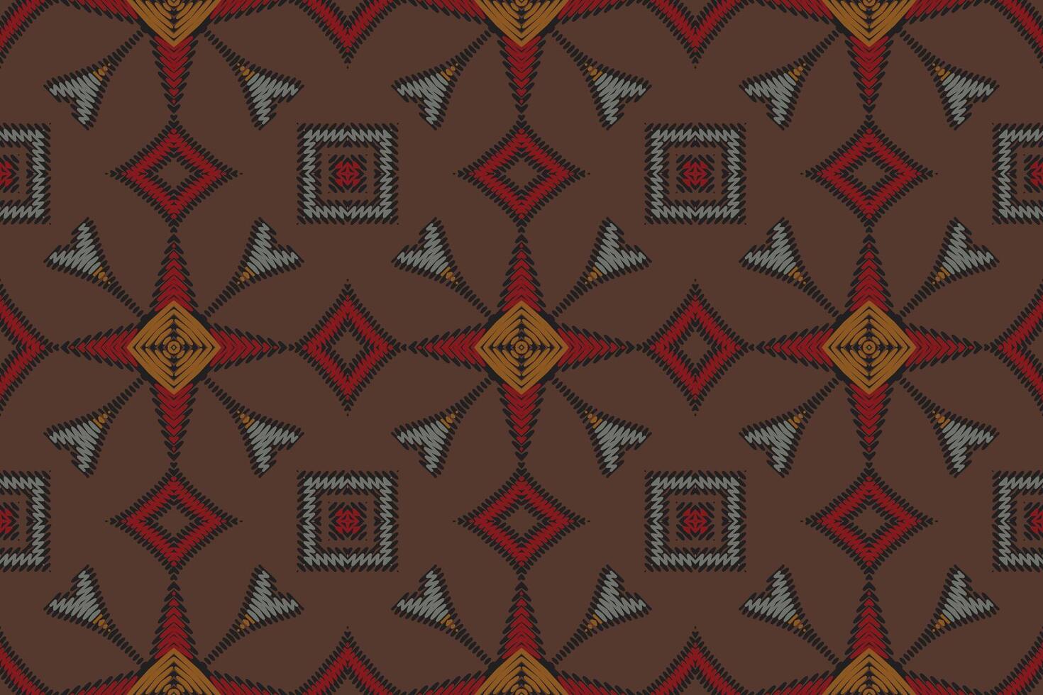 Nordic pattern Seamless Bandana print silk Motif embroidery, Ikat embroidery Design for Print tie dyeing pillowcase sambal puri kurti mughal architecture vector