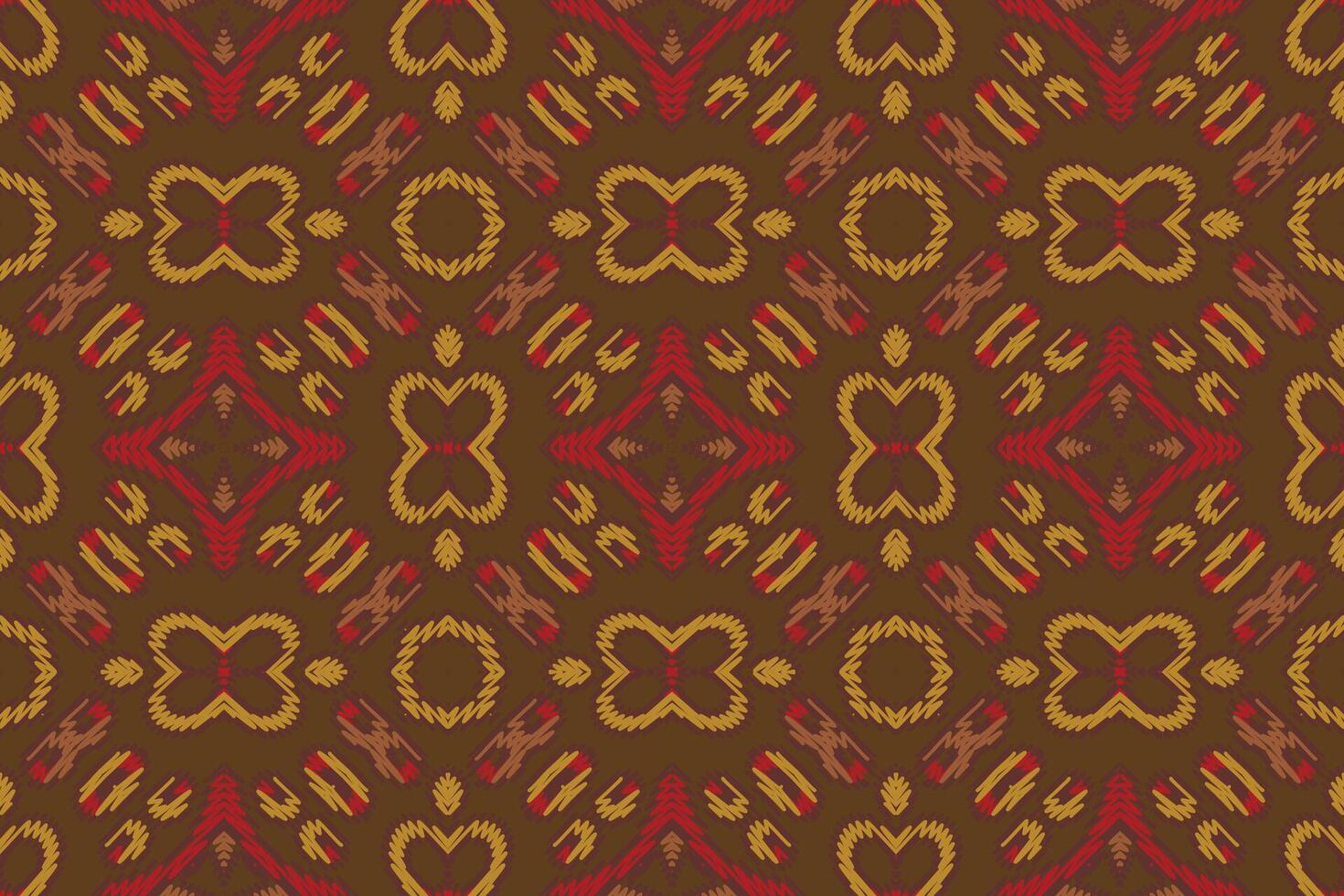 Nordic pattern Seamless Bandana print silk Motif embroidery, Ikat embroidery Design for Print border embroidery ancient egypt vector