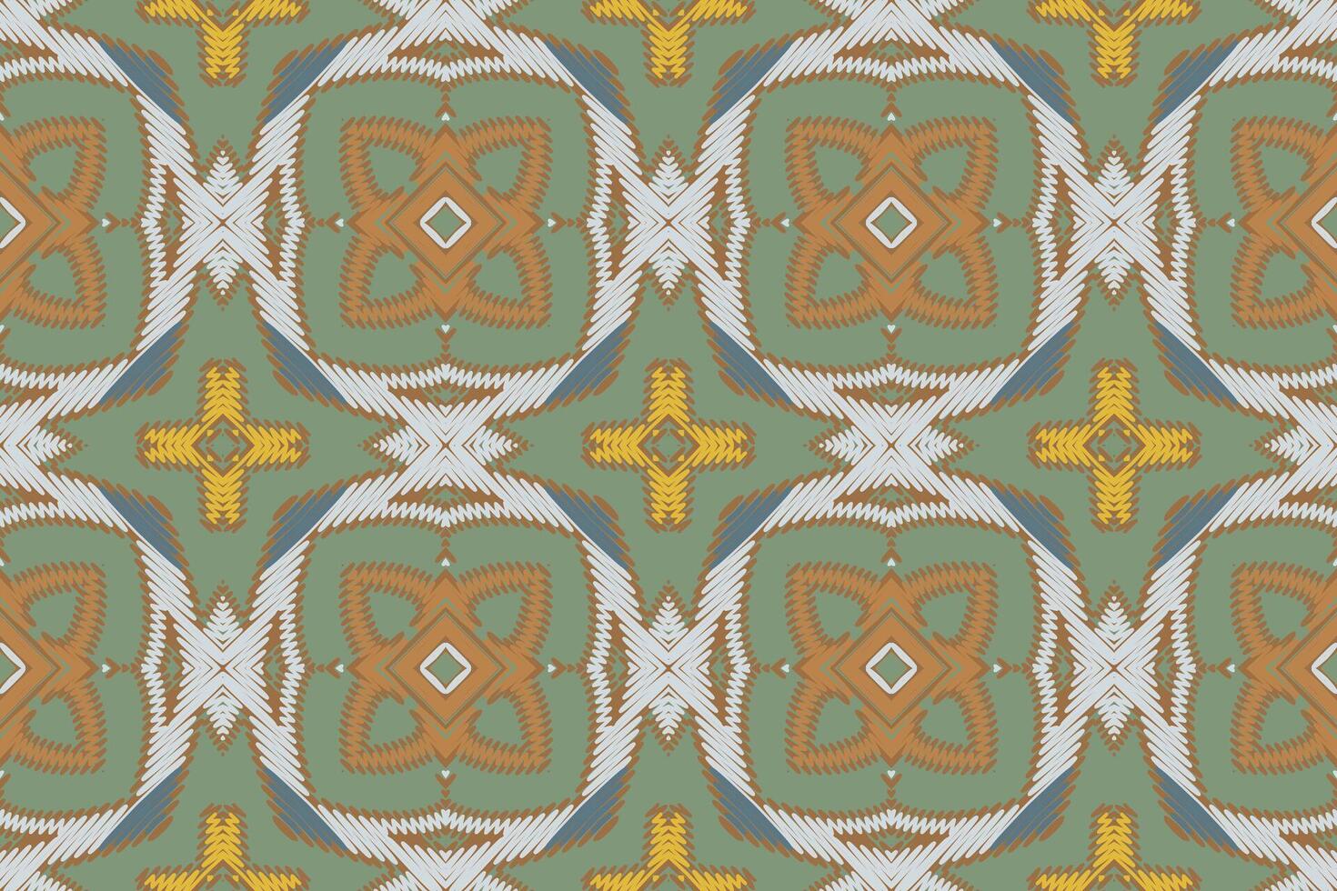 Nordic pattern Seamless Bandana print silk Motif embroidery, Ikat embroidery Design for Print egyptian pattern tibetan mandala bandanna vector