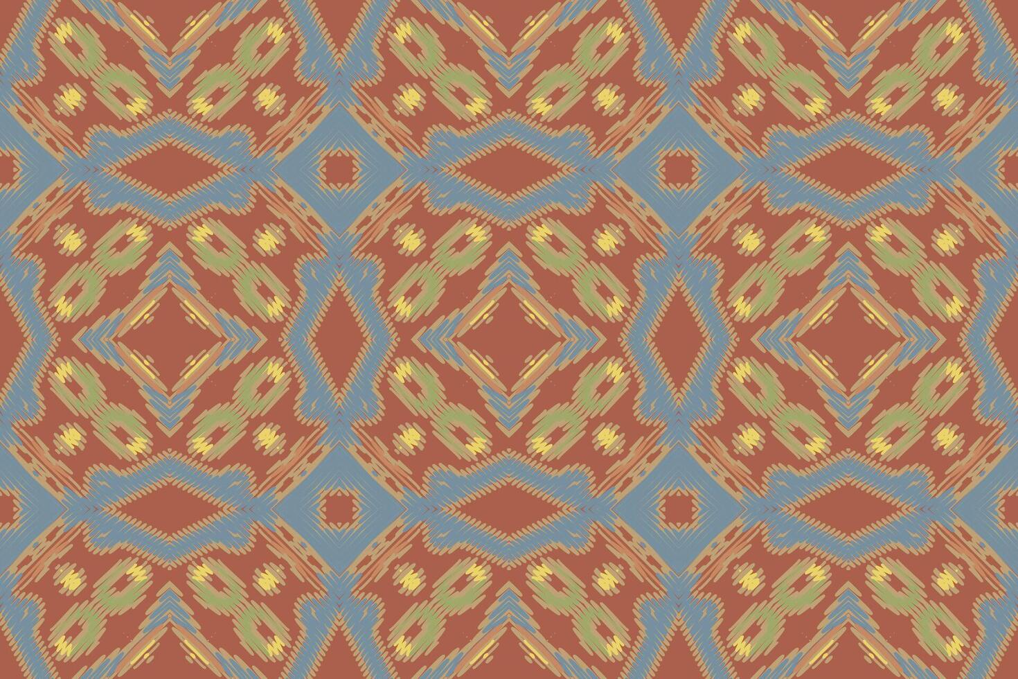 Nordic pattern Seamless Mughal architecture Motif embroidery, Ikat embroidery Design for Print 60s paisley tie dye damascus ornament rugs hipster kurta pajama vector