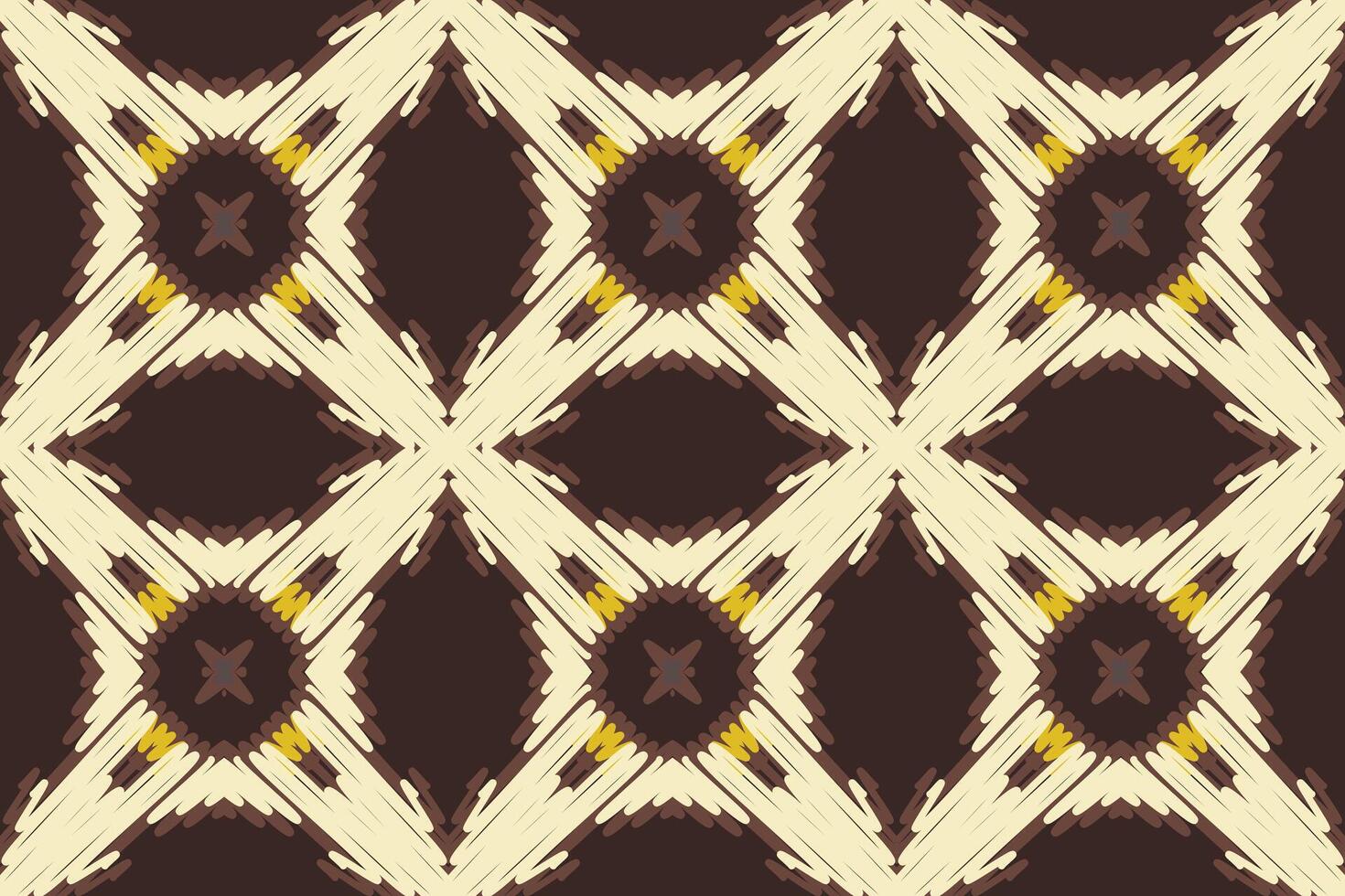 Navajo pattern Seamless Bandana print silk Motif embroidery, Ikat embroidery Design for Print egyptian pattern tibetan mandala bandanna vector